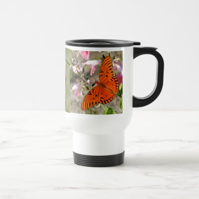 Caneca Térmica Copo do Thermal do ciclo de vida da borboleta do (Direita)
