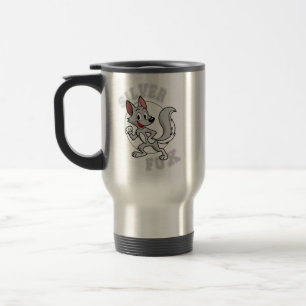 Caneca Térmica Copo Térmico Raposa Prateada