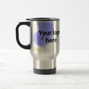 Caneca Térmica Cor d'água do pi vermelho simples adicione seu tex