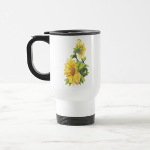 Caneca Térmica Cor d'água Original Jardim do Girassol Floral