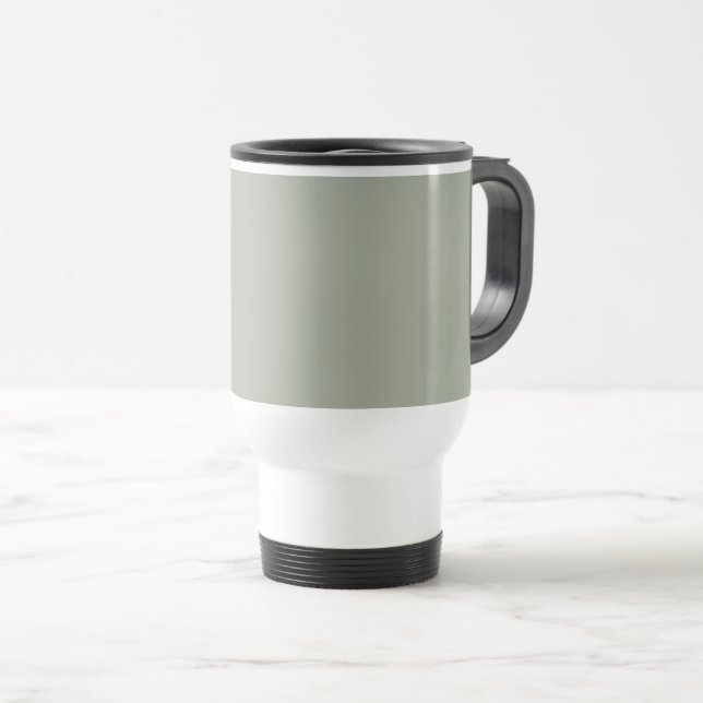 Caneca Térmica Cor Sólida do Deserto Sage (Frente Esquerda)