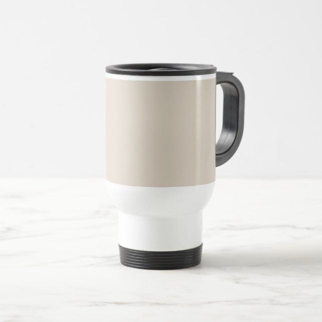 Caneca Térmica Cor Sólida do Linn Natural (Frente Esquerda)