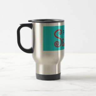Caneca Térmica Cor Sólida Turquesa Média