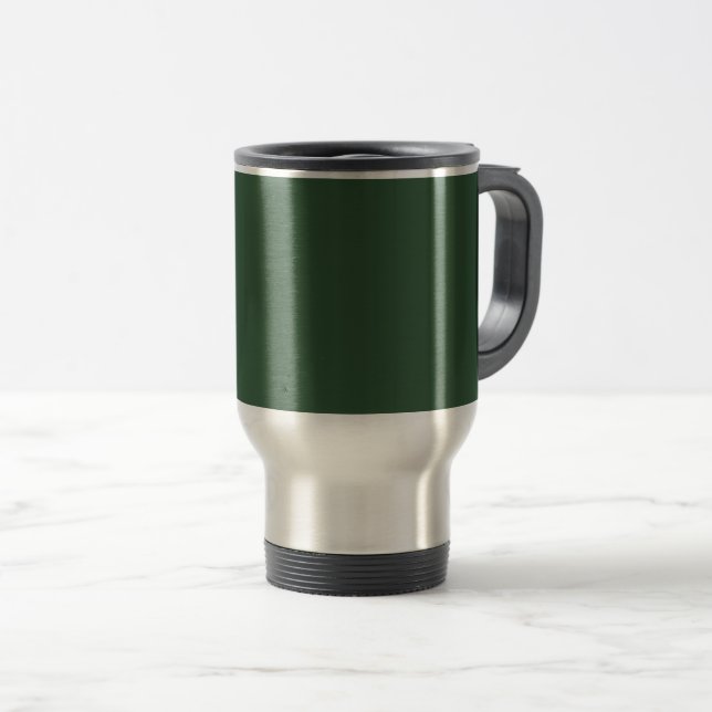 Caneca Térmica Cor Sólido Verde Escuro Emerald (Frente Esquerda)