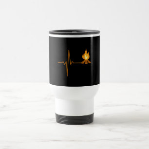 Caneca Térmica Coração de Fogueira de Acampamento