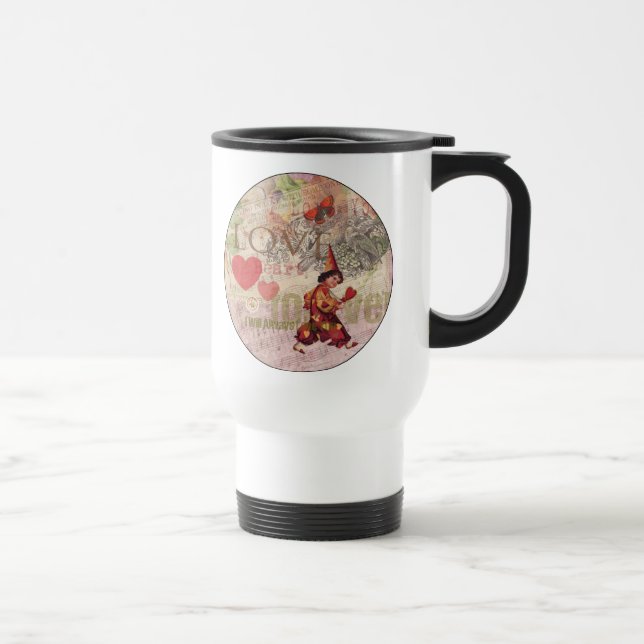 Caneca Térmica Coração Doce Amor Querido Anjo Valentino (Direita)