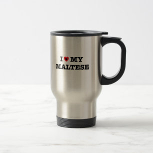 Caneca Térmica Coração o meu maltês