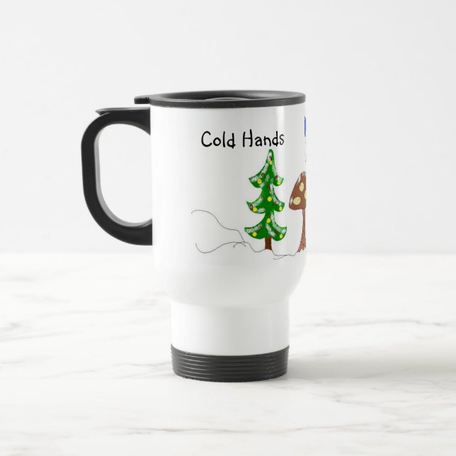 Caneca Térmica Coração Quente das Mãos Frio (Esquerda)