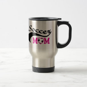 Caneca Térmica Coração Rosa O Futebol Mãe