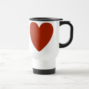 Caneca Térmica Coração Vermelho Simples
