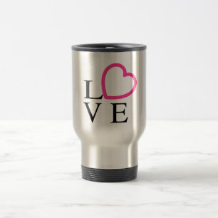 Caneca Térmica Corações de Amor