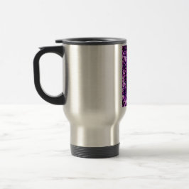 Caneca Térmica Corações roxos