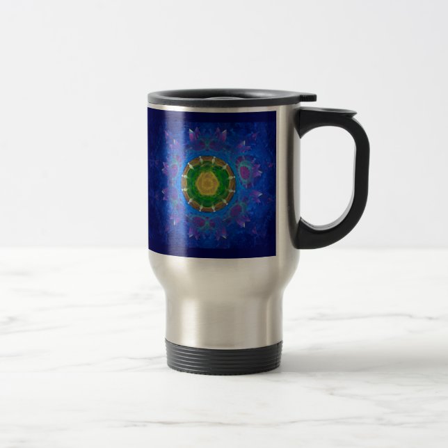 Caneca Térmica Corante azul-verde (Direita)