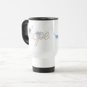 Caneca Térmica Corda HOPE com Margaridas Azuis