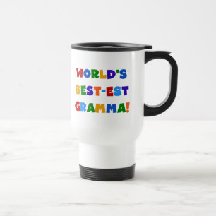 Caneca Térmica Cores brilhantes do Melhor-est Gramma do mundo
