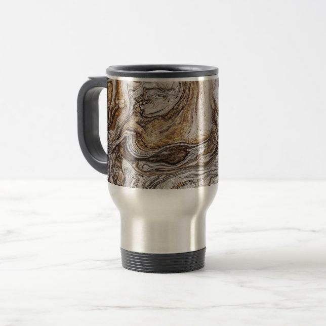 Caneca Térmica cores marrons líquidas glamour 001 (Frente Esquerda)