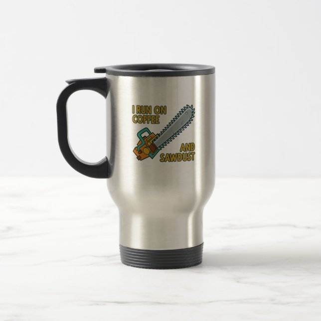 Caneca Térmica Correr No Café E Na Serragem (Esquerda)