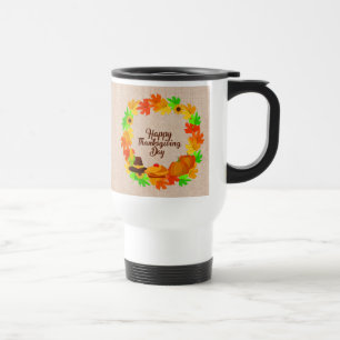 Caneca Térmica Correspondência Conjunto Ação de Graças Dourada Wr
