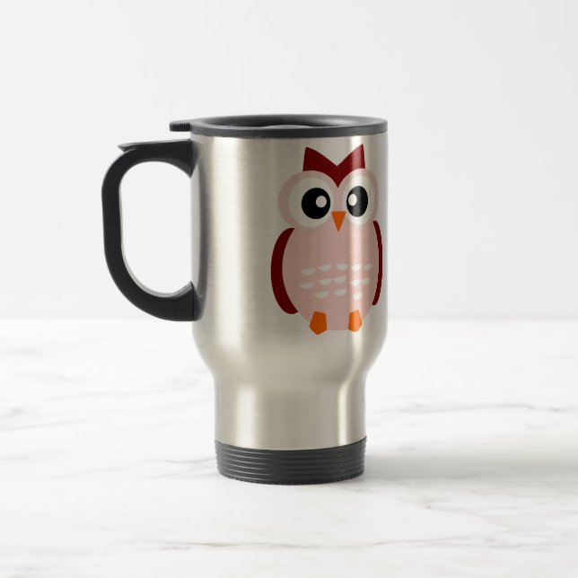 Caneca Térmica Coruja bonito (Esquerda)