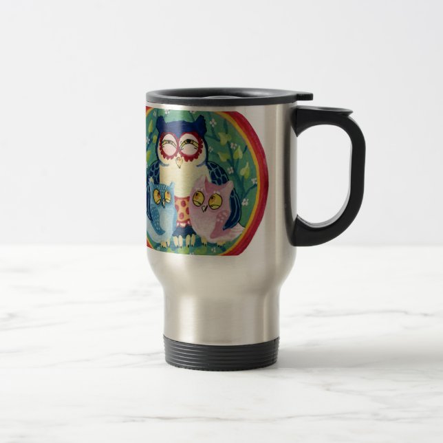 Caneca Térmica Coruja-mãe (Direita)