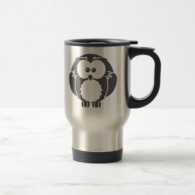 Caneca Térmica Coruja retro (Direita)