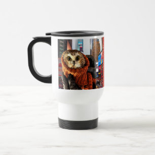 Caneca Térmica Coruja, Rockefeller, 2 lados,