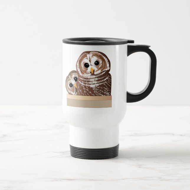 Caneca Térmica Corujas de celeiro (Direita)