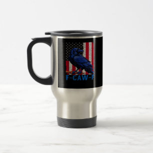 Caneca Térmica Corvo Corvo Engraçado F-Caw-F Minimal Limpo