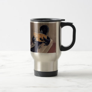 Caneca Térmica Corvo Lendo O Corvo Engraçado