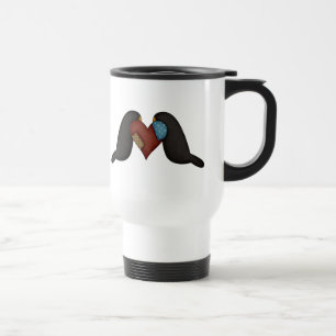Caneca Térmica Corvos no amor