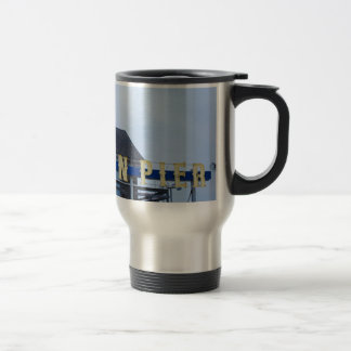 Caneca Térmica Costa do jérsei do cais de Funtown das alturas do
