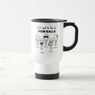 Caneca Térmica Costumávamos Viver Em Suas Bolas, Pai De Nome Pers