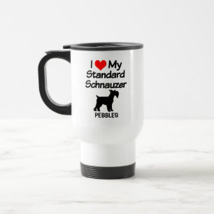 Caneca Térmica Costume Amo Meu Cachorro De Schnauzer Padrão