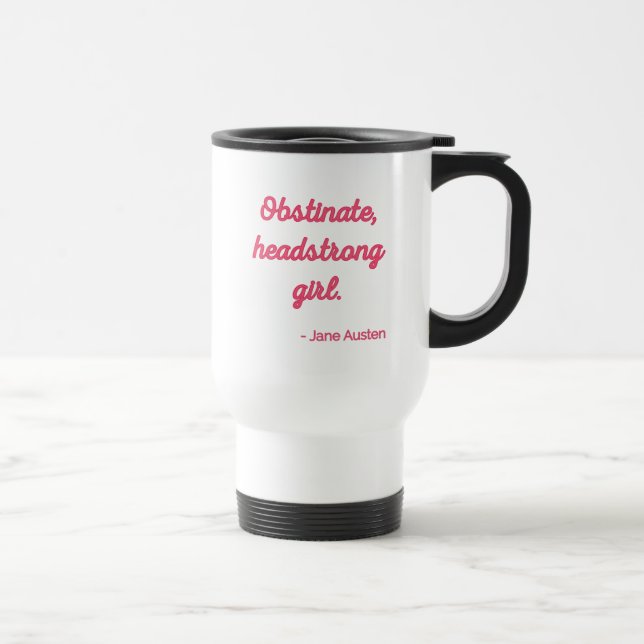 Caneca Térmica Cota de Orgulho e Preconceito II - Estilo Bonito (Direita)