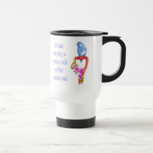 Caneca Térmica Cota Engraçada De Jardinagem, Bluebird