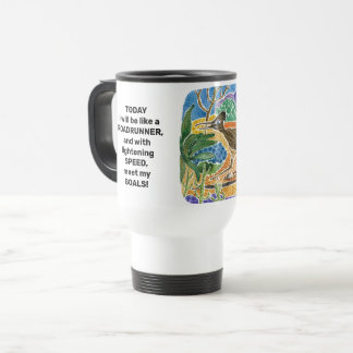 Caneca Térmica Cotação de Objetivo com Ilustração de Cores D'Água