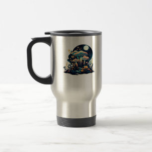 Caneca Térmica Cottagecore E Feira De Cogumelos Goblincore Estéti
