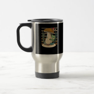 Caneca Térmica Cottagecore Floresta de Cogumelos Sapo Goblincore