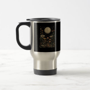 Caneca Térmica Cottagecore Lua Cogumelo Fases da Lua Goblincore