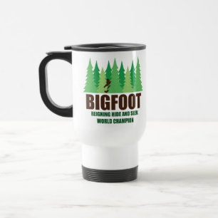 Caneca Térmica Couro cru de Bigfoot Sasquatch - e - procure o