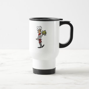 Caneca Térmica Cozinheiro chefe italiano com camiseta e presentes