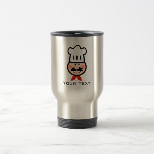 Caneca Térmica Cozinheiro chefe; Metal-olhar escovado