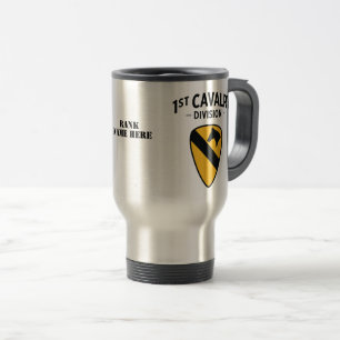 Caneca Térmica Crachá da Divisão de Cavalaria de 1rua
