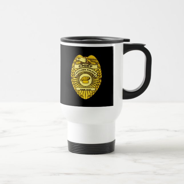 Caneca Térmica Crachá Da Polícia De Kitchen (Direita)