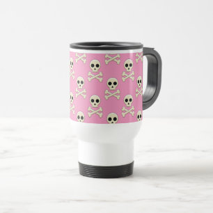 Caneca Térmica Crânio com Ossos