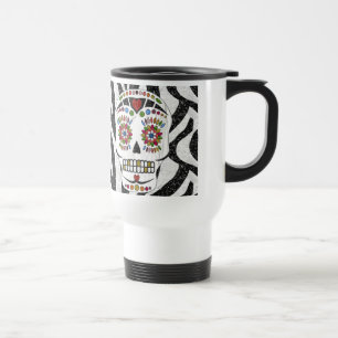 Caneca Térmica Crânio de Açúcar Rockabilizável RAB na Impressão Z