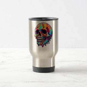 Caneca Térmica Crânio De Fusão Vibrante