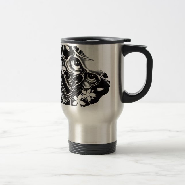 Caneca Térmica crânio de tatuagem japonesa (Direita)