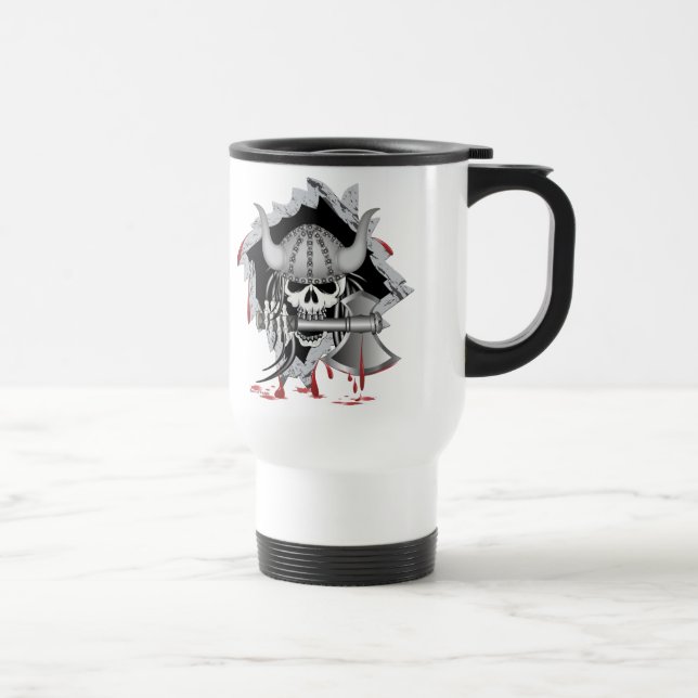 Caneca Térmica Crânio de Viking (Direita)