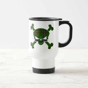 Caneca Térmica Crânio do Tartan de Henderson nenhuma bandeira